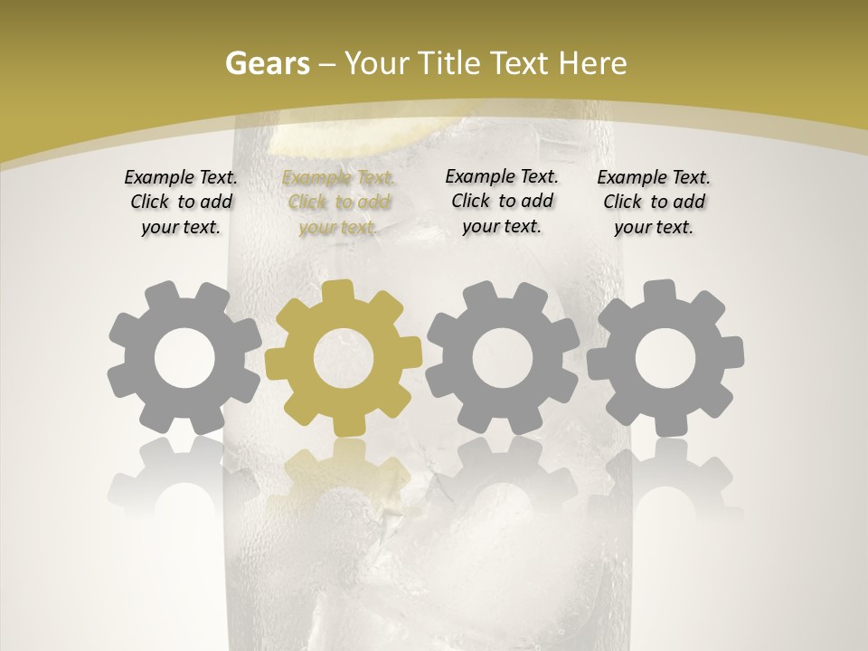 Clear Ice Drink PowerPoint Template