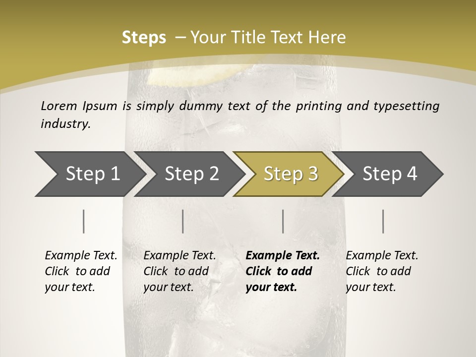 Clear Ice Drink PowerPoint Template