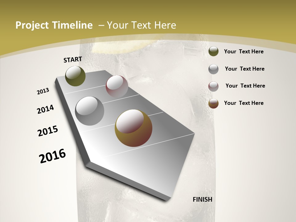 Clear Ice Drink PowerPoint Template