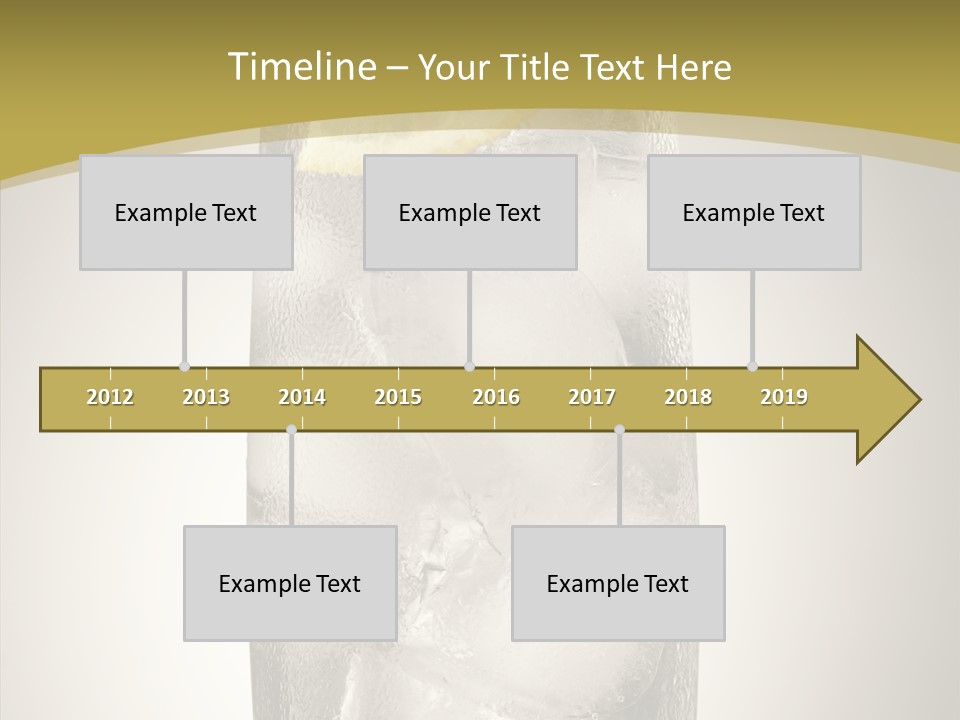 Clear Ice Drink PowerPoint Template