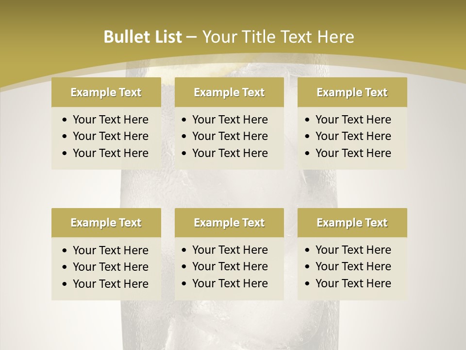 Clear Ice Drink PowerPoint Template