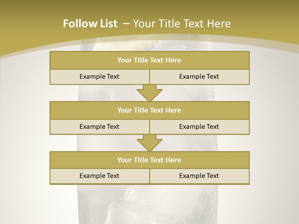 Clear Ice Drink PowerPoint Template