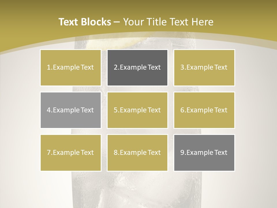 Clear Ice Drink PowerPoint Template