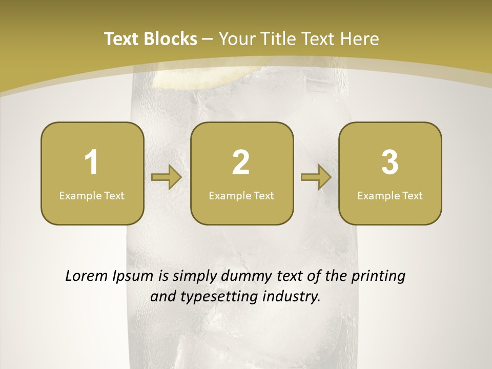 Clear Ice Drink PowerPoint Template