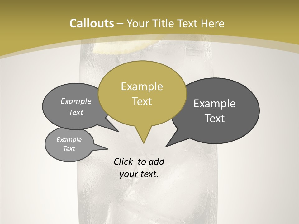 Clear Ice Drink PowerPoint Template