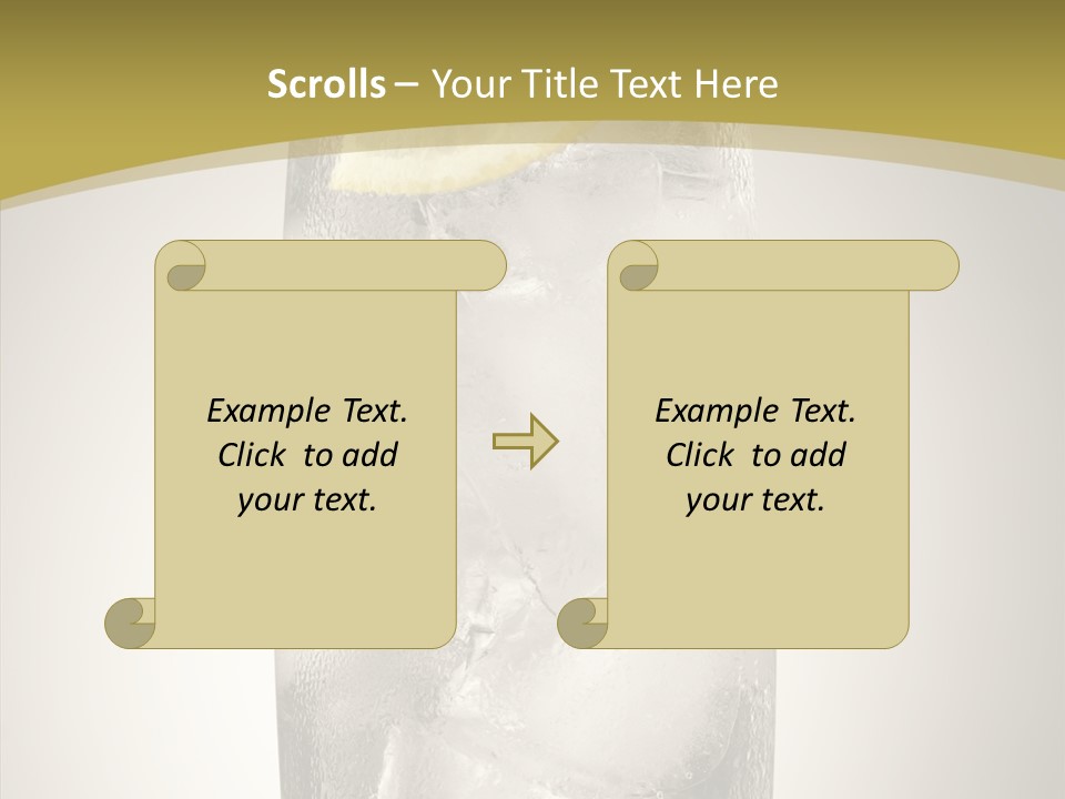 Clear Ice Drink PowerPoint Template
