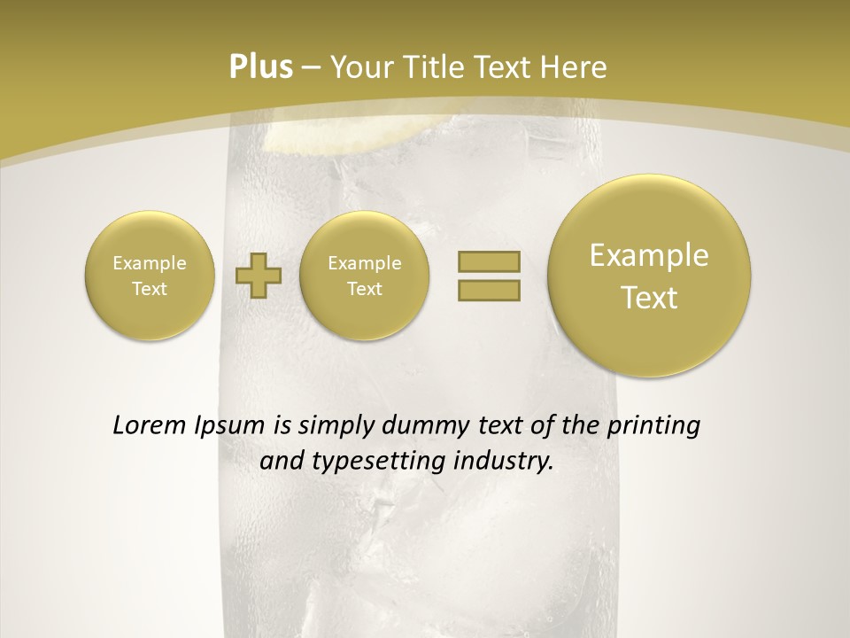 Clear Ice Drink PowerPoint Template