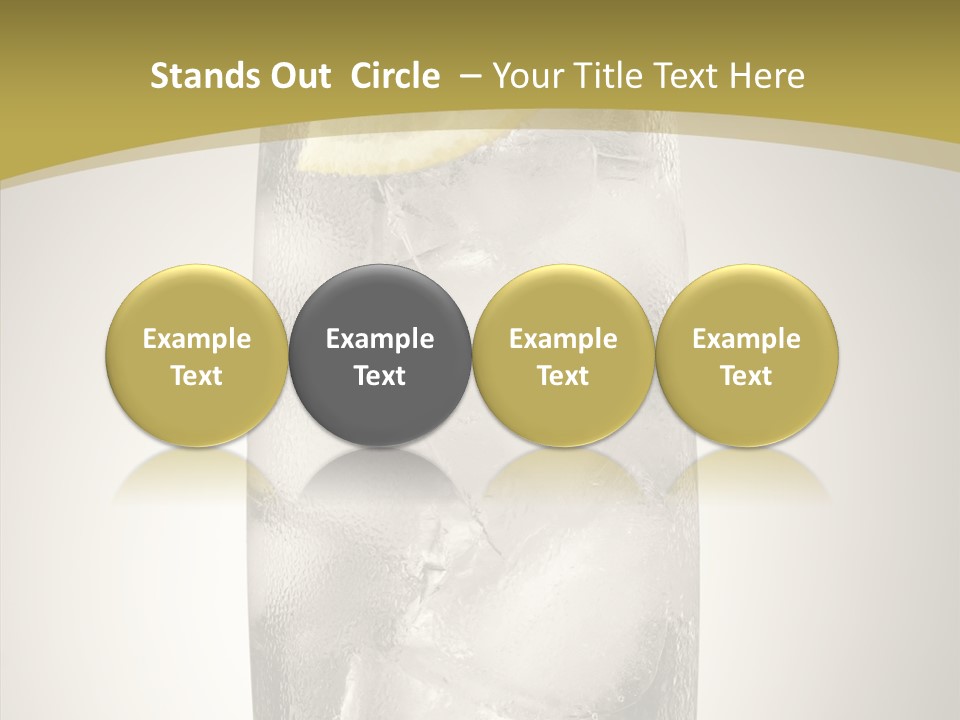 Clear Ice Drink PowerPoint Template