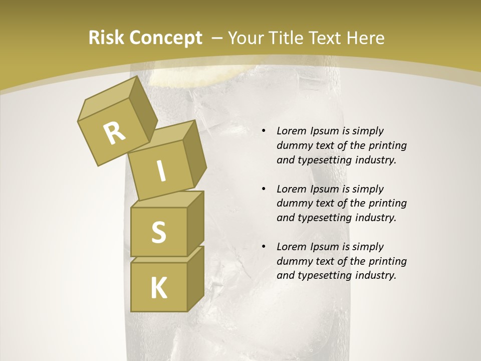 Clear Ice Drink PowerPoint Template