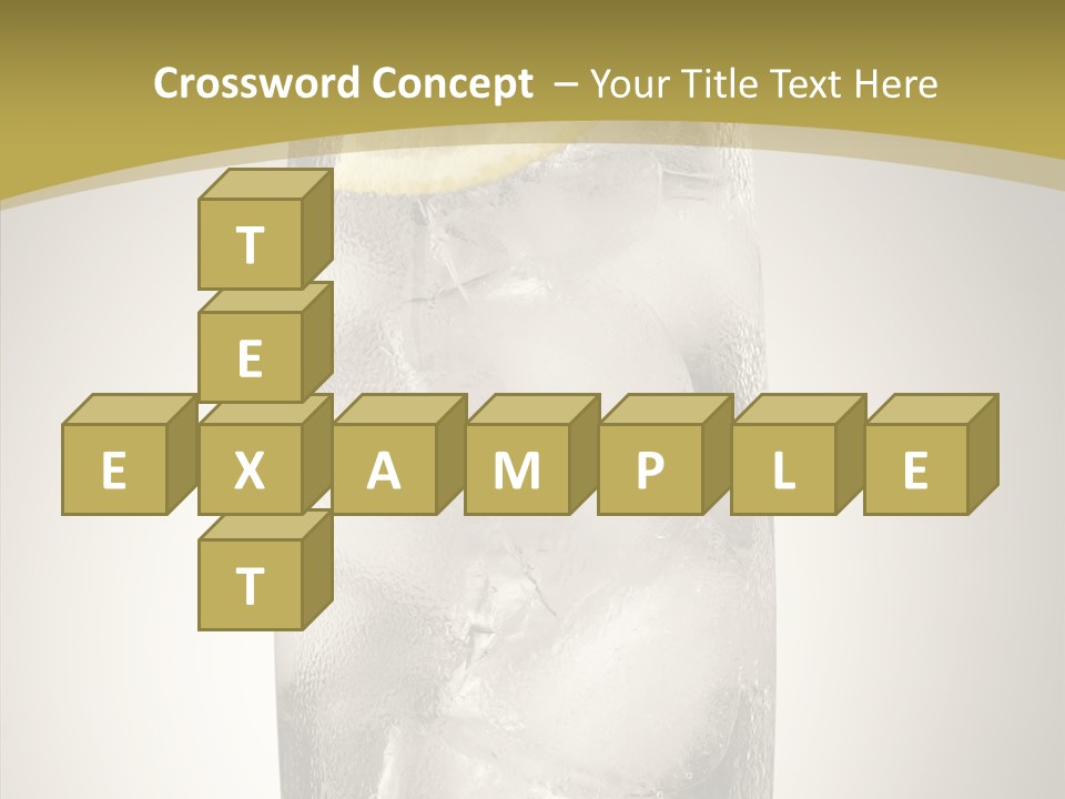 Clear Ice Drink PowerPoint Template