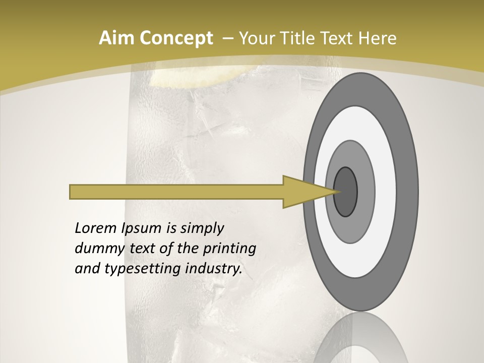 Clear Ice Drink PowerPoint Template