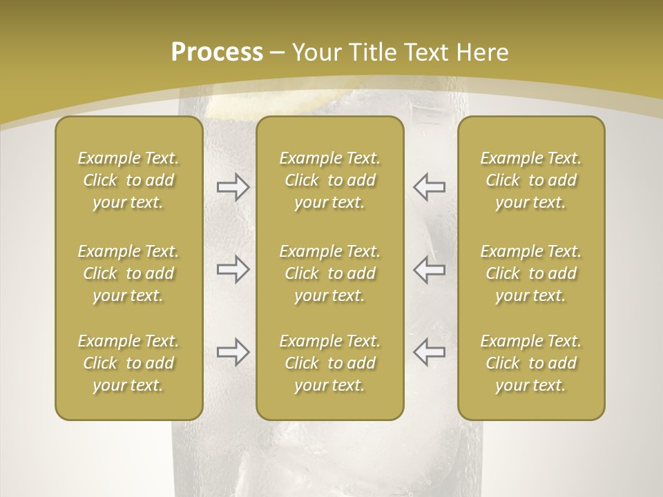 Clear Ice Drink PowerPoint Template