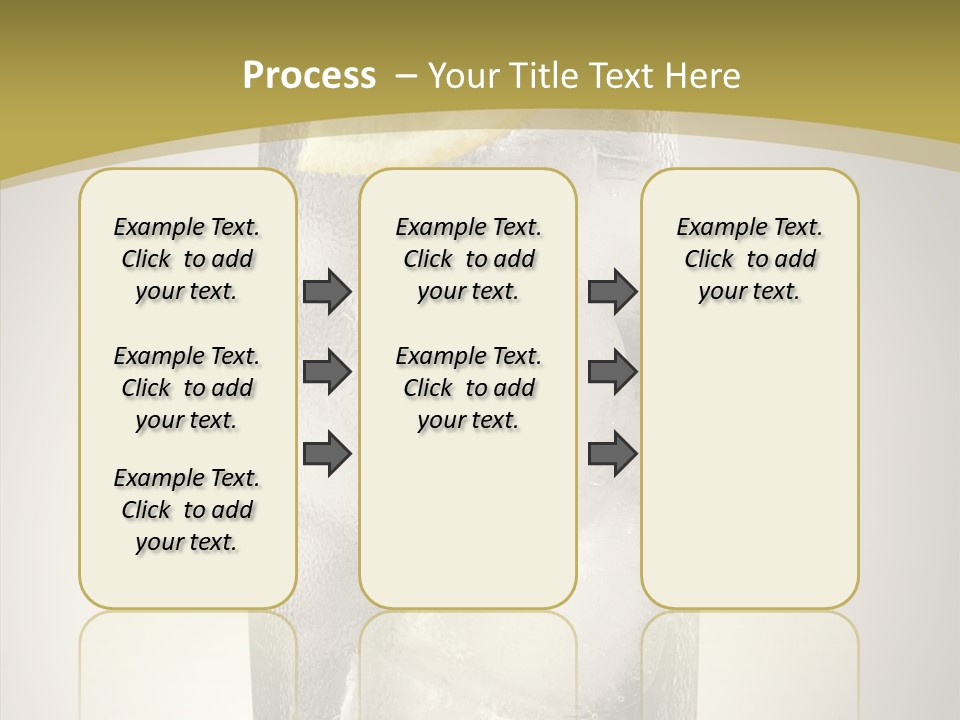 Clear Ice Drink PowerPoint Template