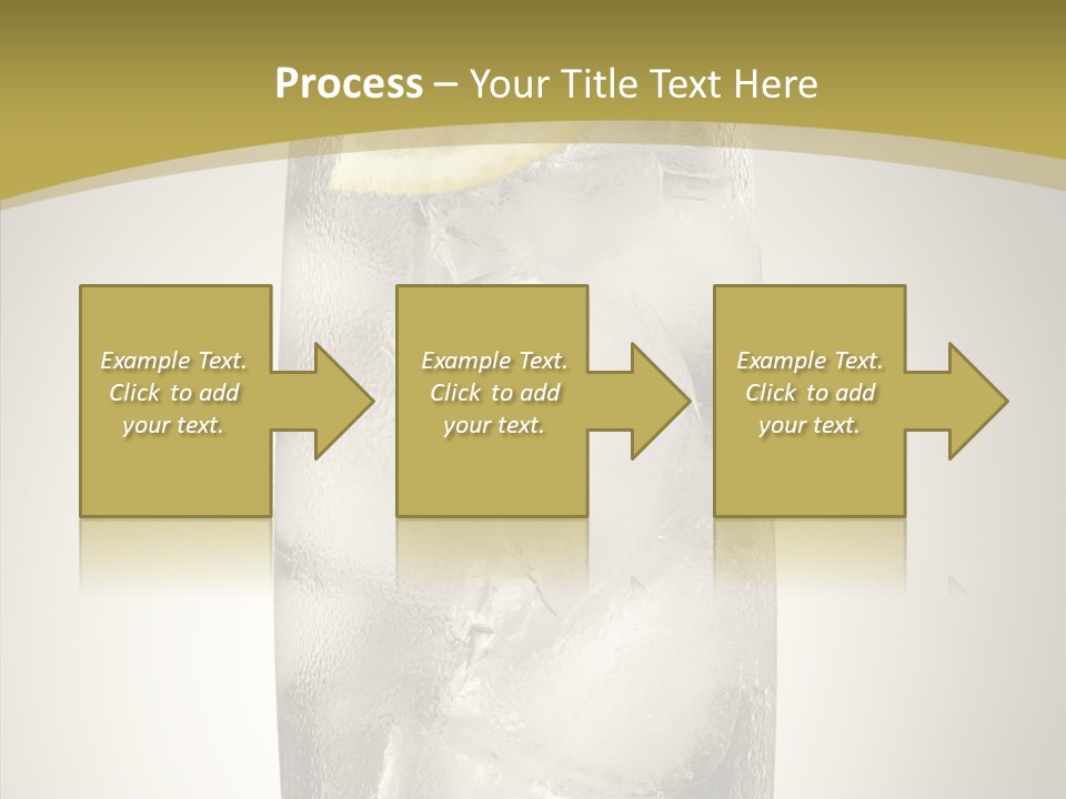 Clear Ice Drink PowerPoint Template