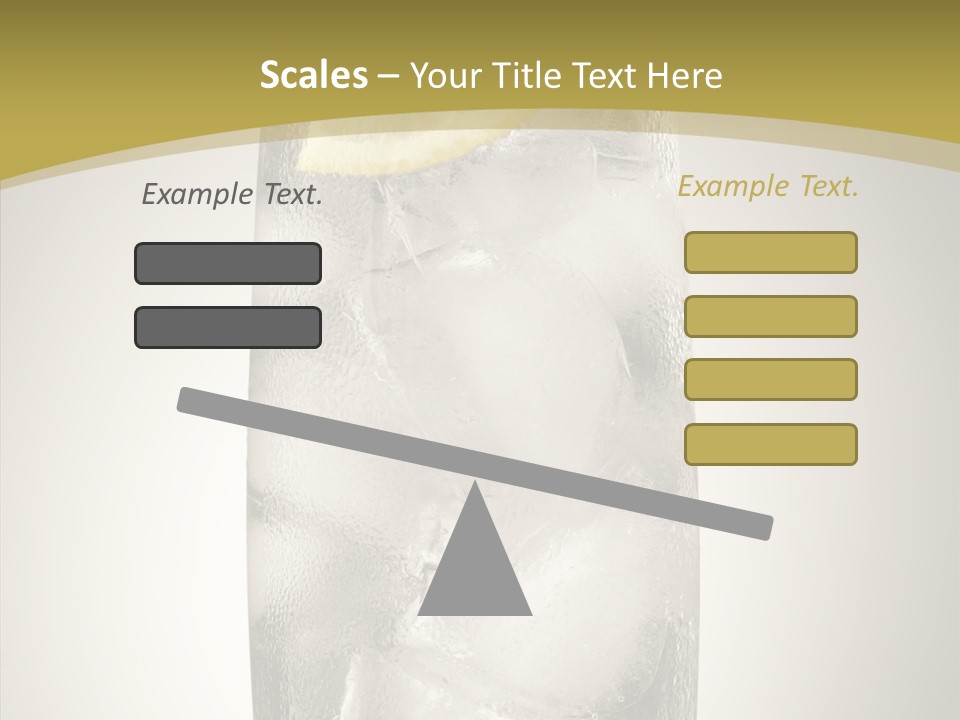 Clear Ice Drink PowerPoint Template