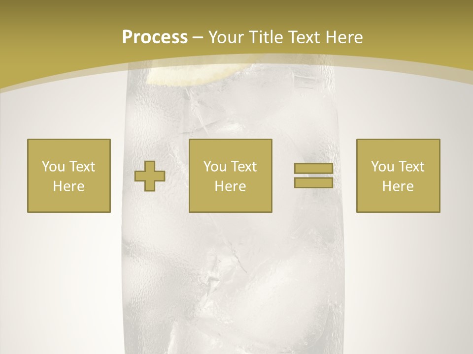 Clear Ice Drink PowerPoint Template