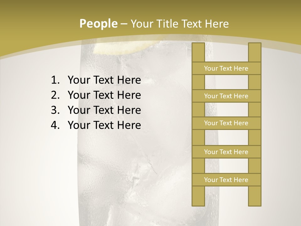 Clear Ice Drink PowerPoint Template