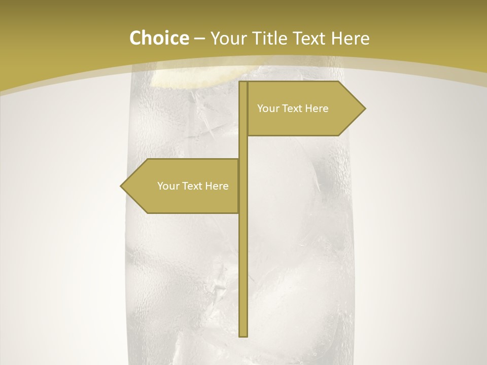 Clear Ice Drink PowerPoint Template