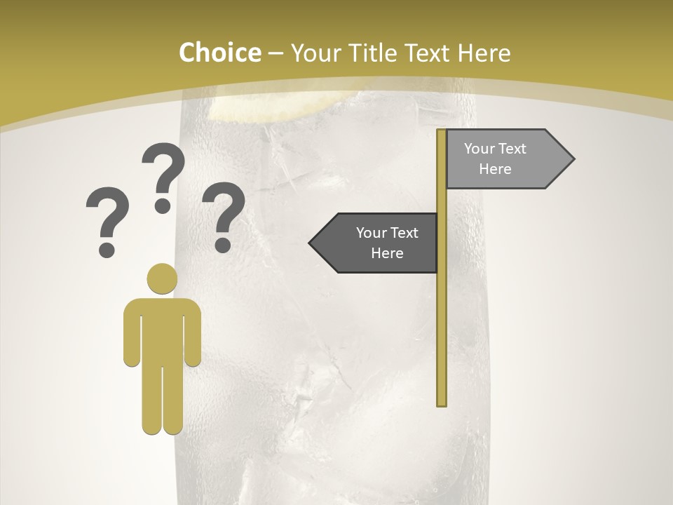 Clear Ice Drink PowerPoint Template
