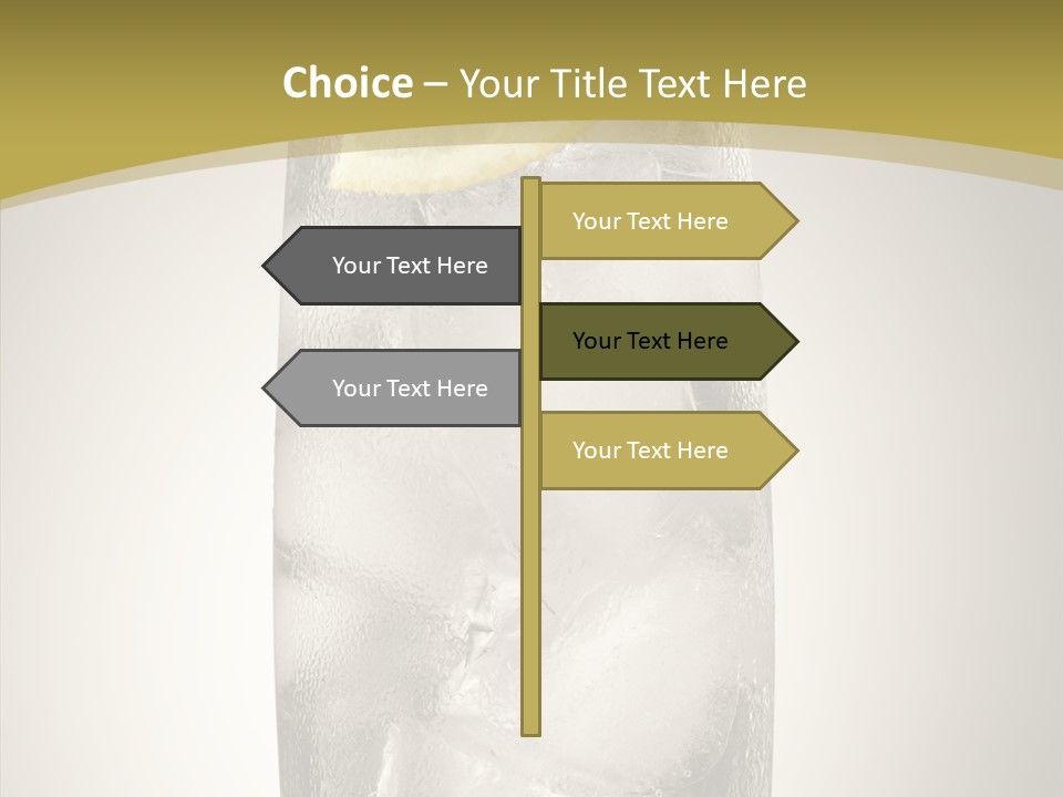 Clear Ice Drink PowerPoint Template