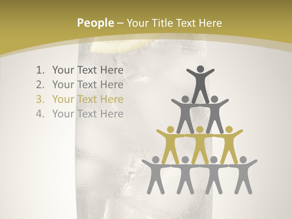 Clear Ice Drink PowerPoint Template