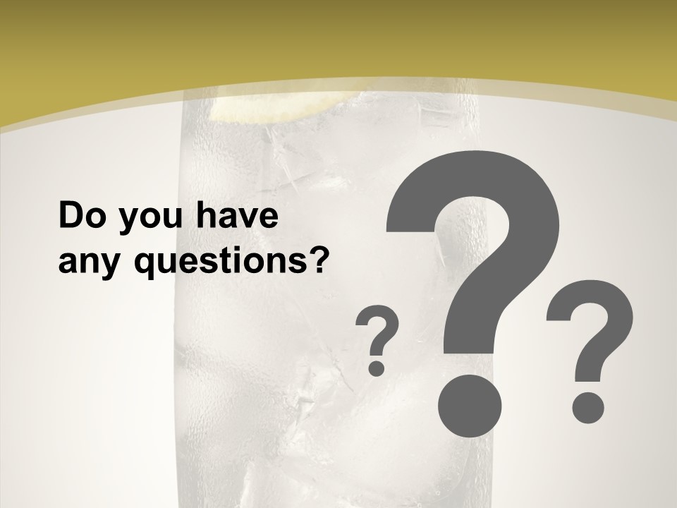 Clear Ice Drink PowerPoint Template