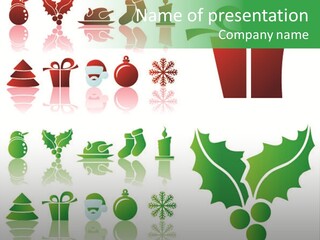 Present Symbol Snowman PowerPoint Template