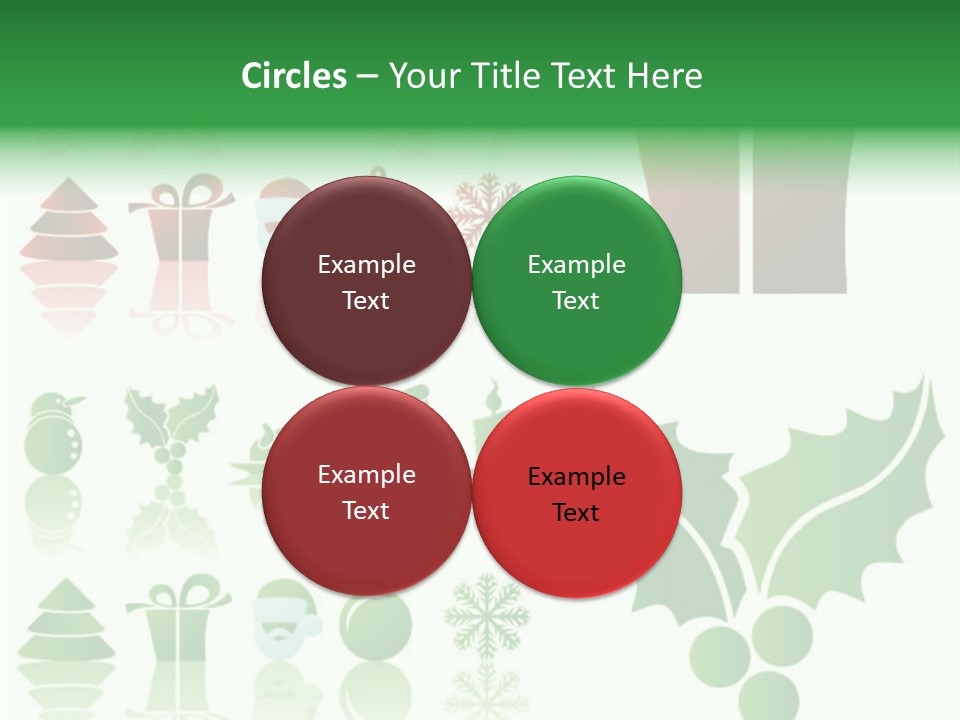 Present Symbol Snowman PowerPoint Template