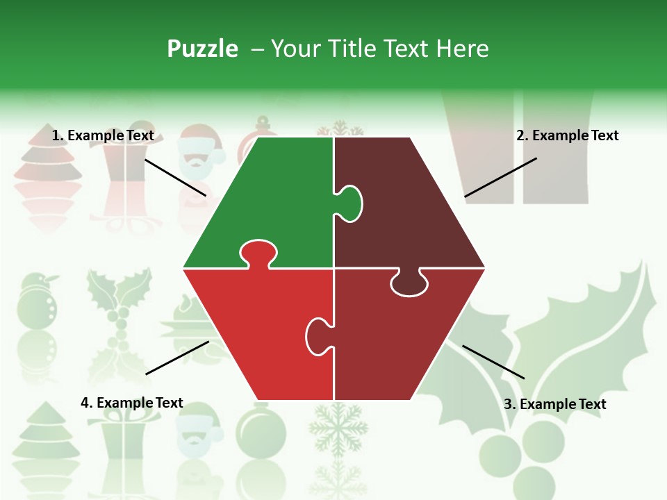 Present Symbol Snowman PowerPoint Template