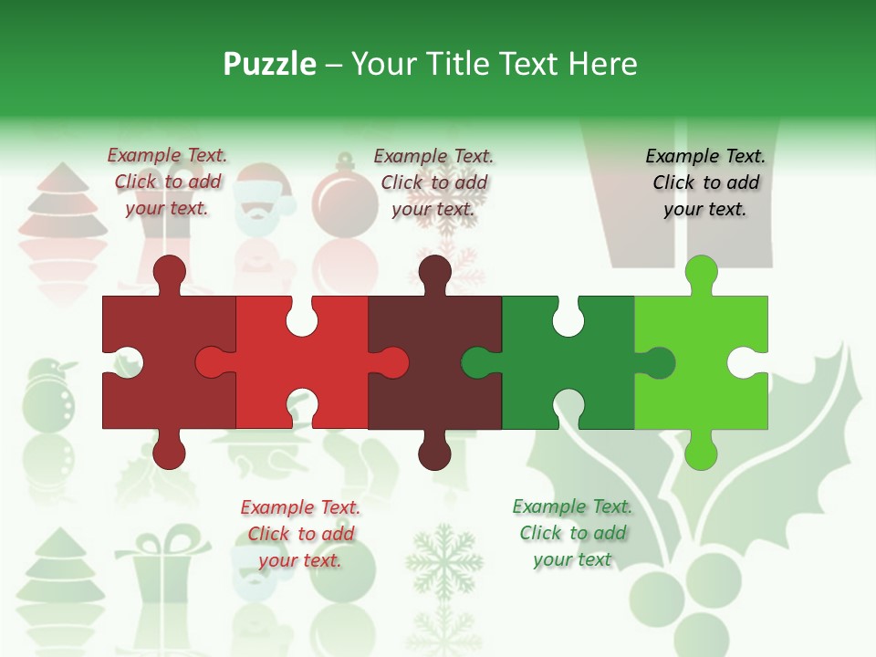 Present Symbol Snowman PowerPoint Template