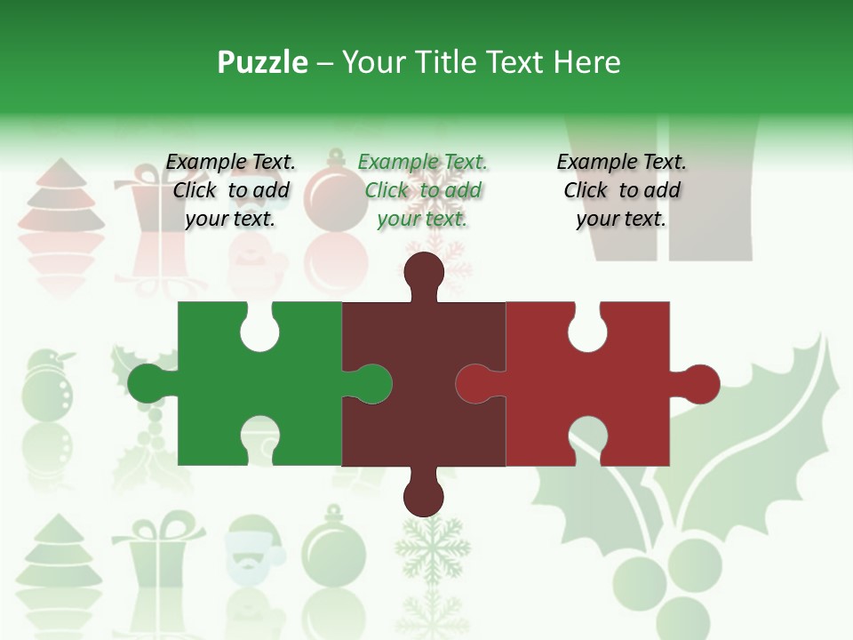 Present Symbol Snowman PowerPoint Template