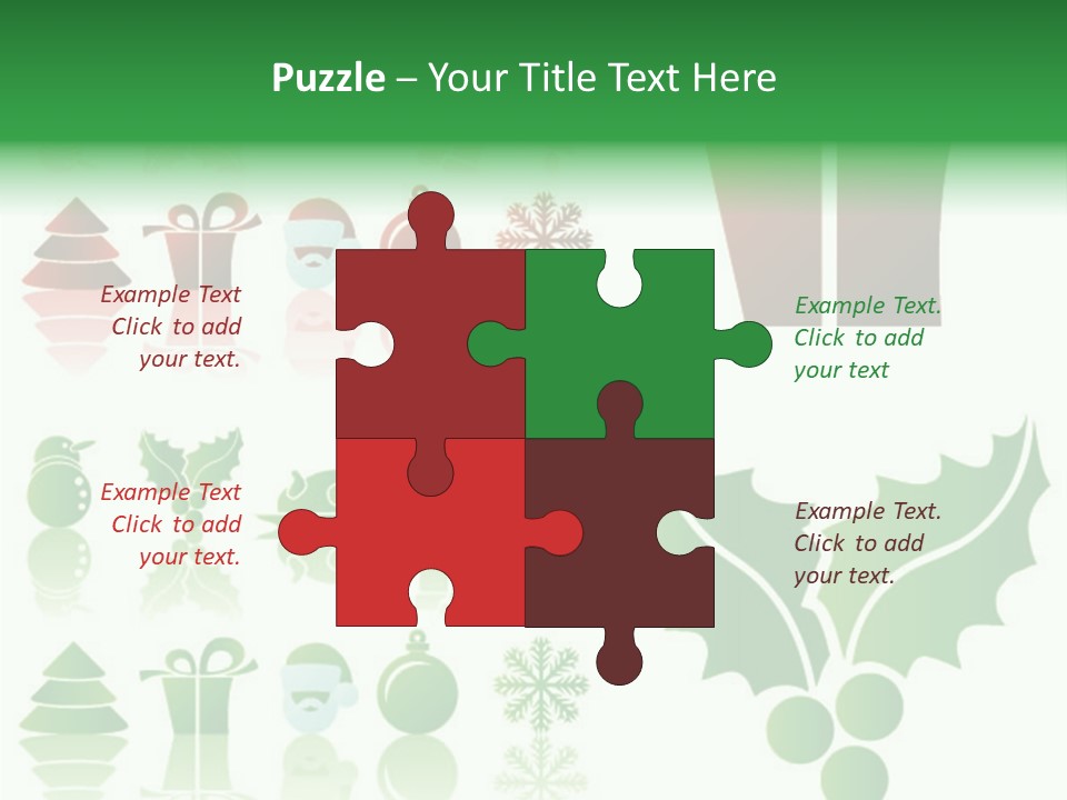 Present Symbol Snowman PowerPoint Template