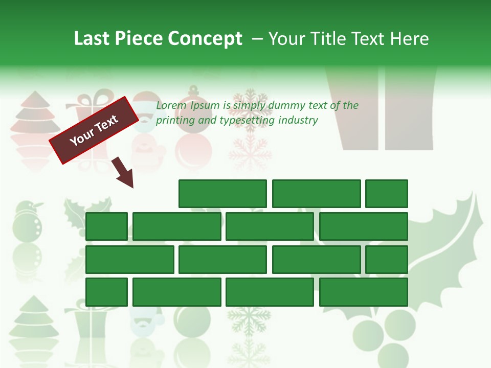 Present Symbol Snowman PowerPoint Template