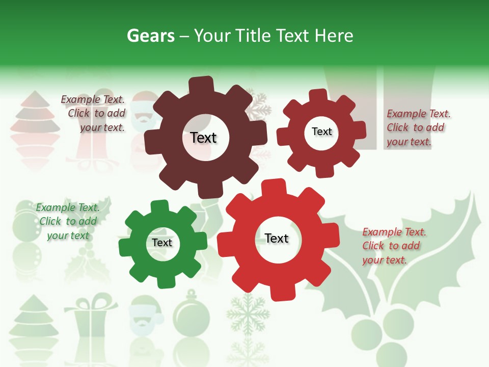 Present Symbol Snowman PowerPoint Template
