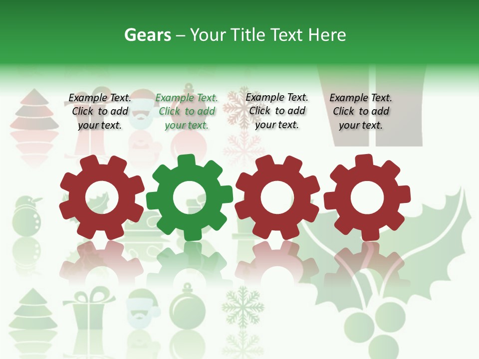 Present Symbol Snowman PowerPoint Template