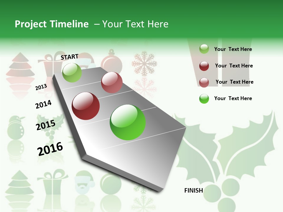 Present Symbol Snowman PowerPoint Template
