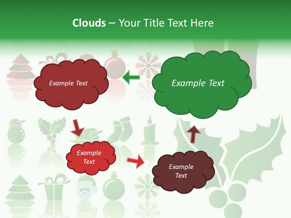 Present Symbol Snowman PowerPoint Template