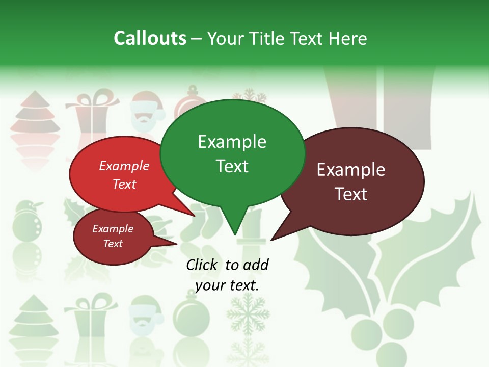 Present Symbol Snowman PowerPoint Template