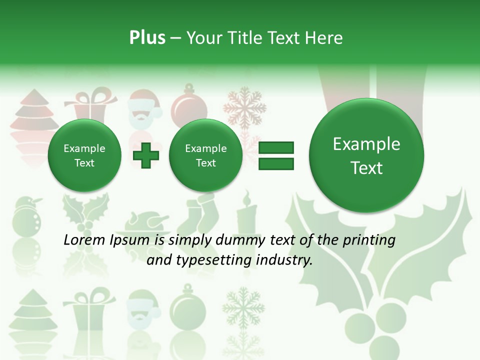 Present Symbol Snowman PowerPoint Template