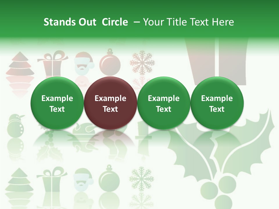 Present Symbol Snowman PowerPoint Template