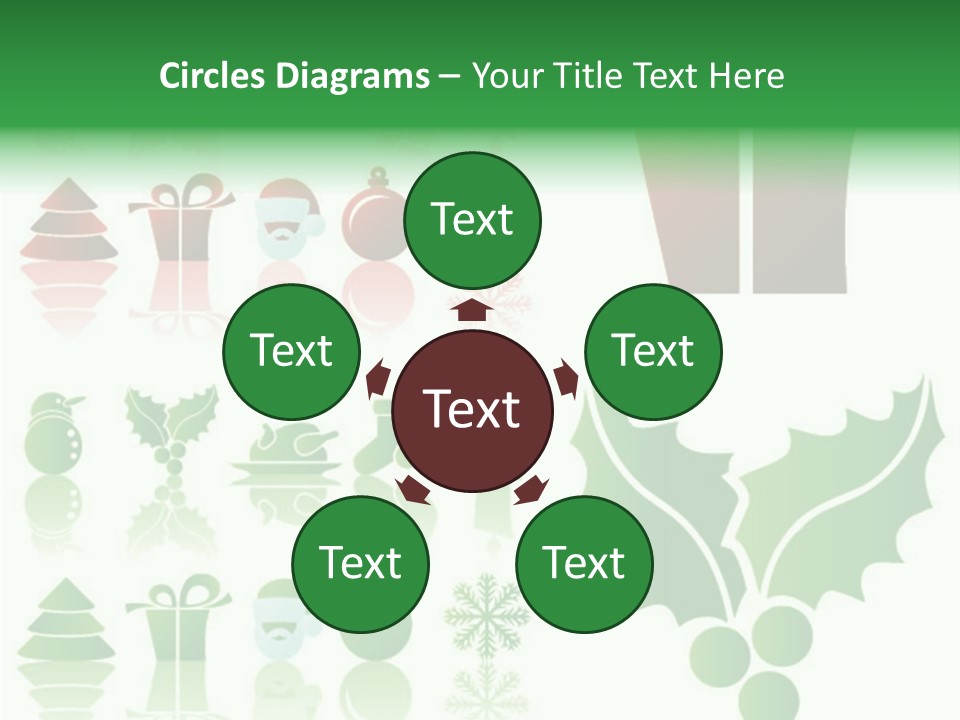 Present Symbol Snowman PowerPoint Template