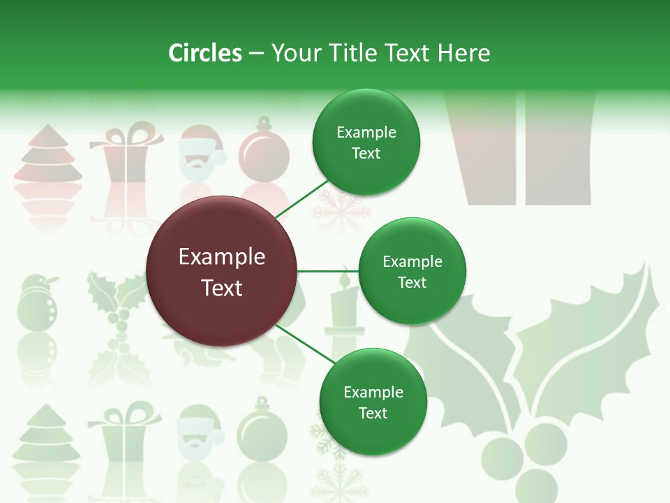 Present Symbol Snowman PowerPoint Template