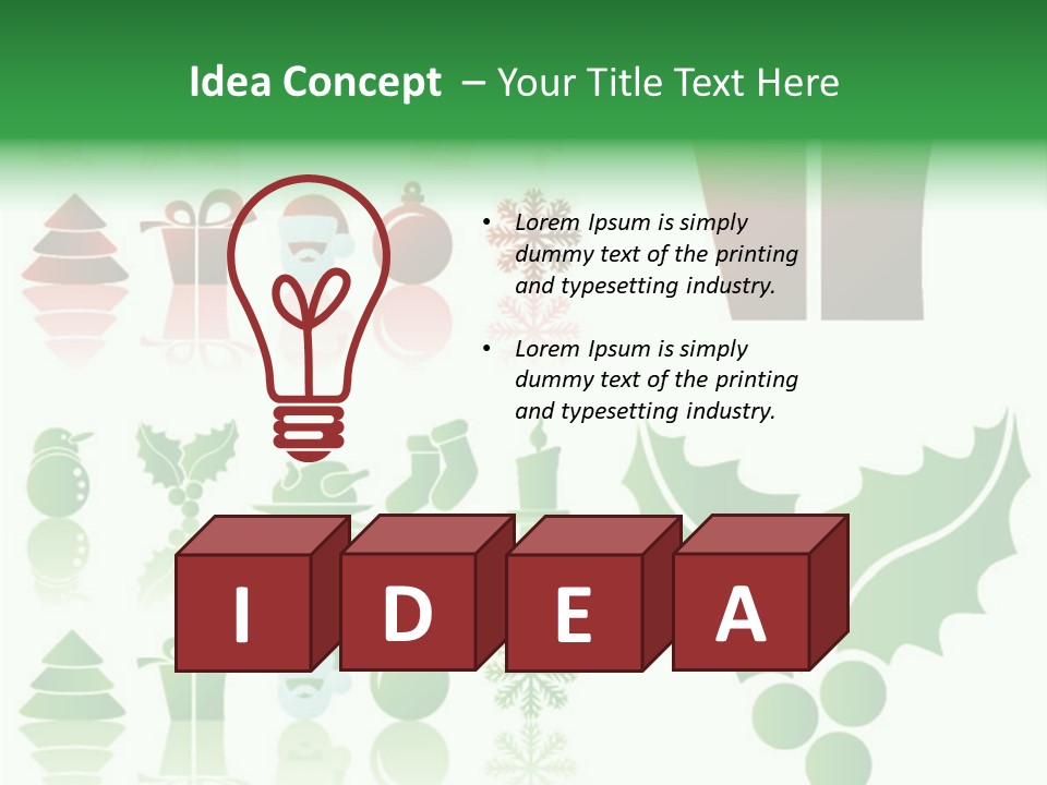 Present Symbol Snowman PowerPoint Template