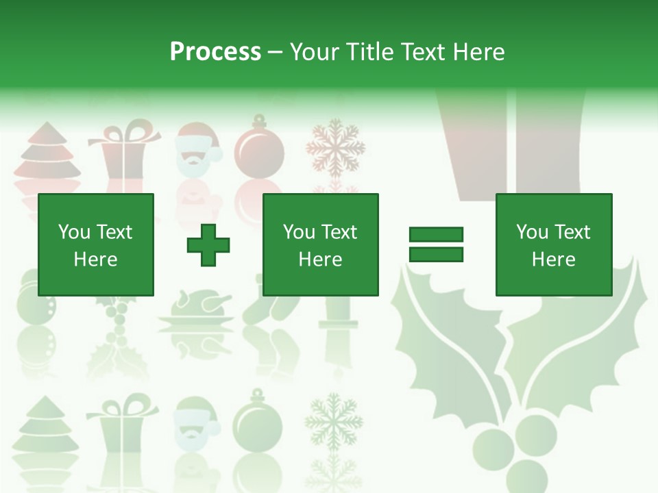 Present Symbol Snowman PowerPoint Template