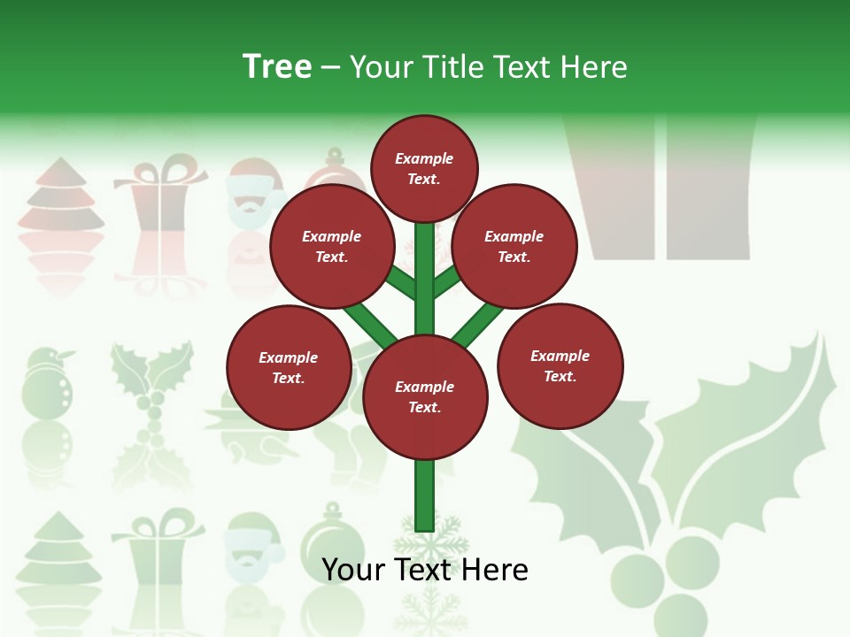 Present Symbol Snowman PowerPoint Template