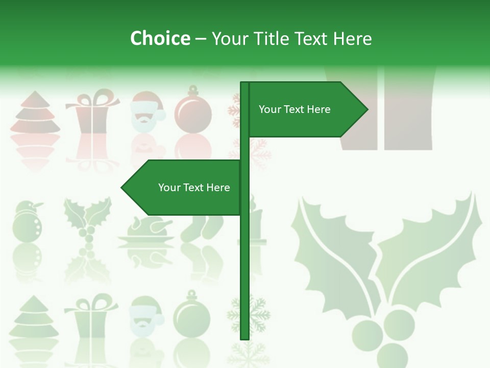 Present Symbol Snowman PowerPoint Template
