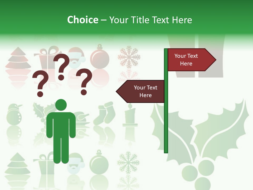 Present Symbol Snowman PowerPoint Template