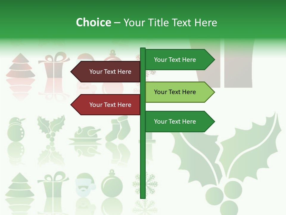 Present Symbol Snowman PowerPoint Template