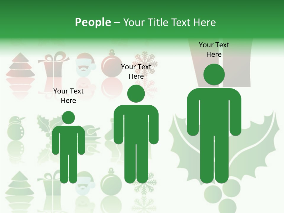Present Symbol Snowman PowerPoint Template