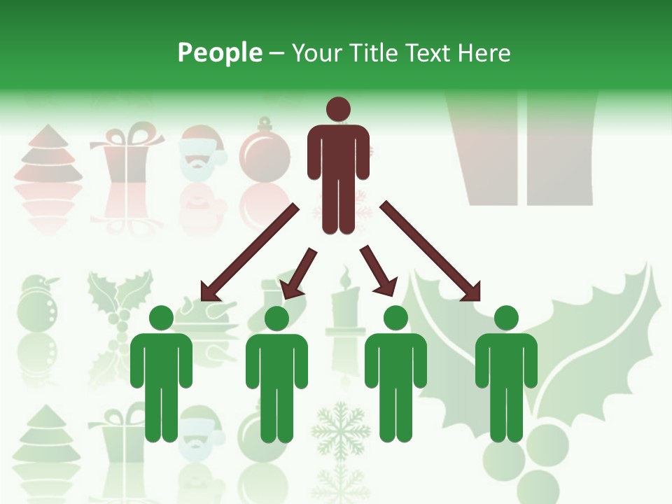 Present Symbol Snowman PowerPoint Template